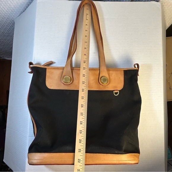 Dooney & Bourke Black and Tan Tote Bag - Picture 15 of 15